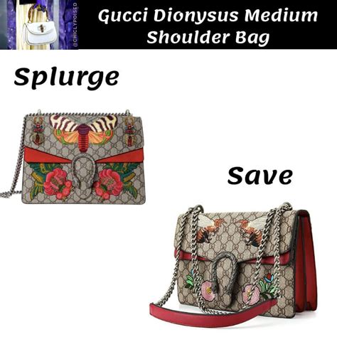 gucci dionysus shoulder bag dupe